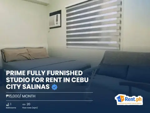 Prime Fully Furnished Studio For Rent in Cebu City Salinas