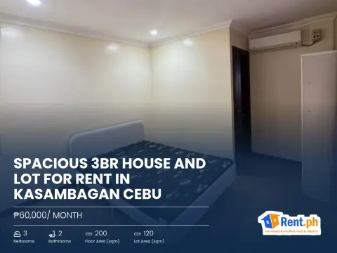 Spacious 3BR House and Lot For Rent in Kasambagan Cebu