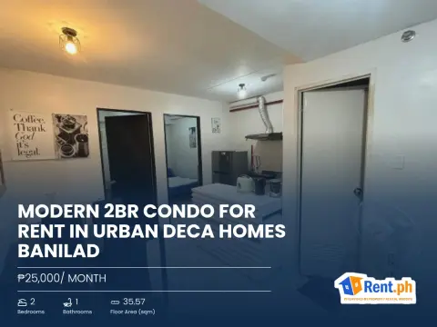 Modern 2BR Condo For Rent in Urban Deca Homes Banilad