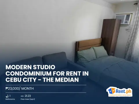 Modern Studio Condominium For Rent in Cebu City - The Median