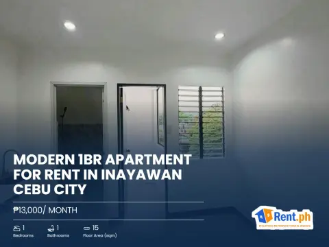 Modern 1BR Apartment For Rent in Inayawan Cebu City