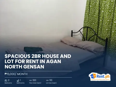 Spacious 2BR House and Lot For Rent in Agan North Gensan