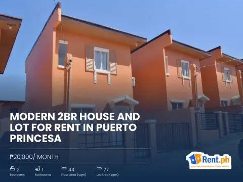 Modern 2BR House and Lot For Rent in Puerto Princesa