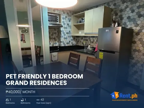 PET FRIENDLY 1 BEDROOM GRAND RESIDENCES