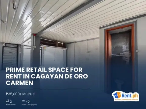 Prime Retail Space For Rent in Cagayan de Oro Carmen