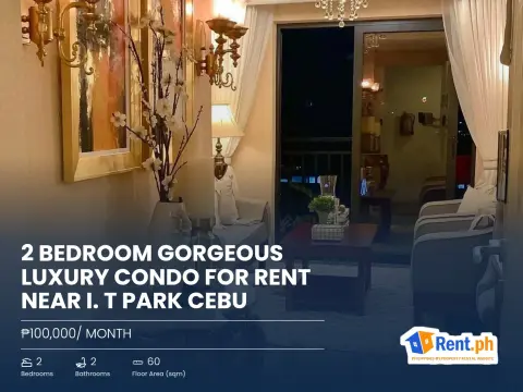 2 Bedroom Gorgeous Luxury Condo For Rent Near I. T Park Cebu