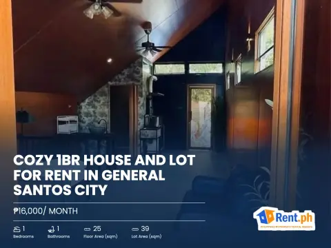 Cozy 1BR House and Lot For Rent in General Santos City