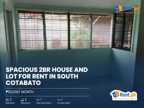 Spacious 2BR House and Lot For Rent in South Cotabato
