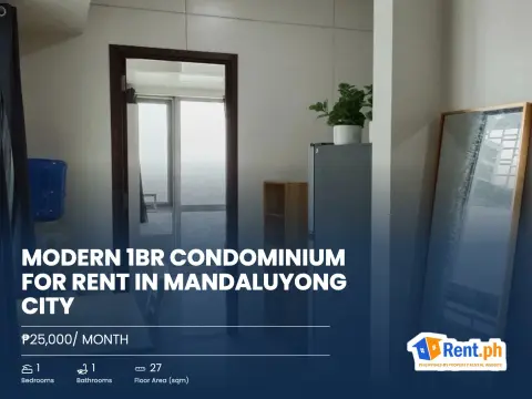 Modern 1BR Condominium For Rent in Mandaluyong City