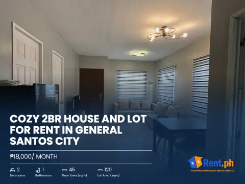 Cozy 2BR House and Lot For Rent in General Santos City