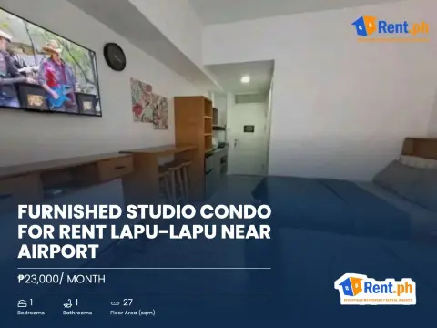 Furnished Studio Condo For Rent Lapu-Lapu near Airport