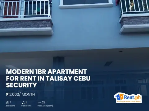 Modern 1BR Apartment For Rent in Talisay Cebu Security