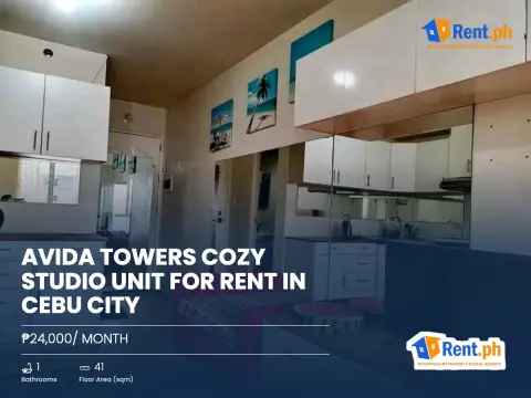 Avida Towers Cozy Studio Unit For Rent in Cebu City