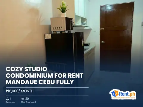 Cozy Studio Condominium For Rent Mandaue Cebu Fully