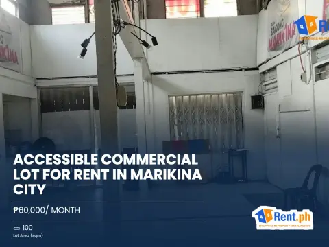 Accessible Commercial Lot For Rent in Marikina City