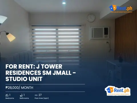 For Rent: J Tower Residences SM Jmall - Studio Unit