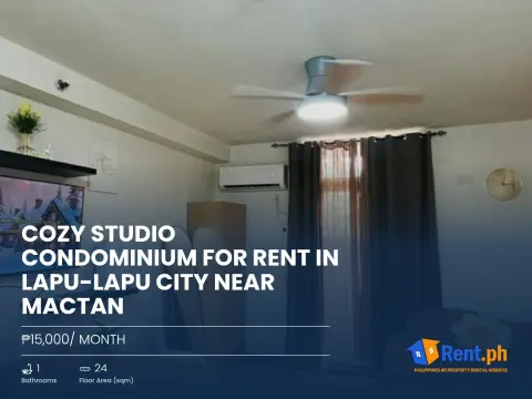 Cozy Studio Condominium For Rent in Lapu-Lapu City near Mactan