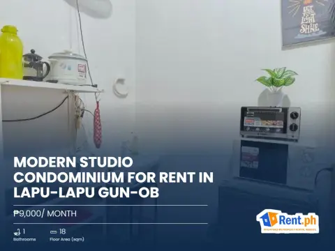 Modern Studio Condominium For Rent in Lapu-Lapu Gun-ob