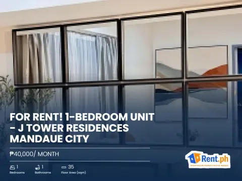 FOR RENT! 1-BEDROOM UNIT - J TOWER RESIDENCES MANDAUE CITY
