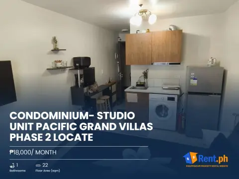 Condominium- Studio Unit Pacific Grand Villas Phase 2 locate