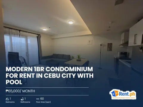 Modern 1BR Condominium For Rent in Cebu City with Pool