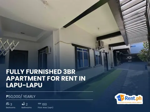 Fully Furnished 3BR Apartment For Rent in Lapu-Lapu