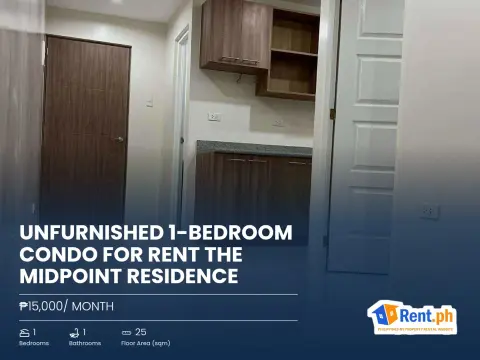 Unfurnished 1-Bedroom Condo For Rent The Midpoint Residence