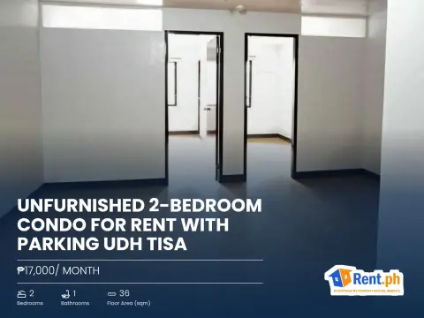 Unfurnished 2-Bedroom Condo for Rent with Parking UDH Tisa