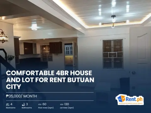 Comfortable 4BR House and Lot For Rent Butuan City
