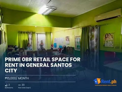 Prime 0BR Retail Space For Rent in General Santos City