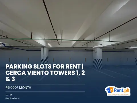 PARKING SLOTS FOR RENT | CERCA VIENTO TOWERS 1, 2 & 3