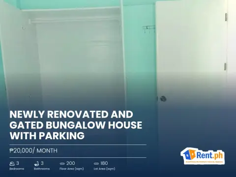 Newly Renovated And Gated Bungalow House with Parking