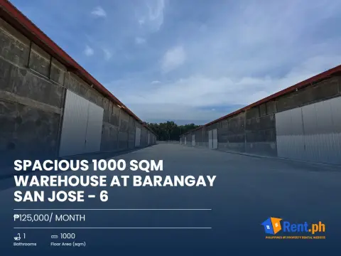 Spacious 1000 SQM WAREHOUSE at Barangay San Jose - 6