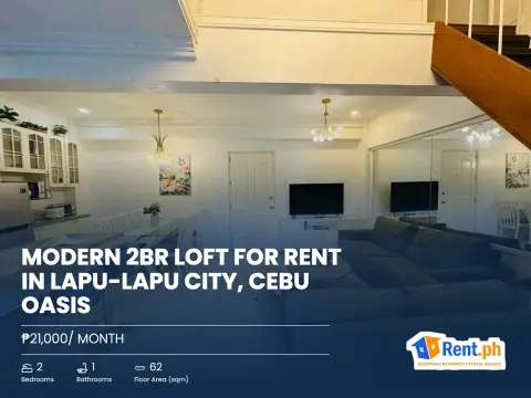 Modern 2BR Loft For Rent in Lapu-Lapu City, Cebu Oasis