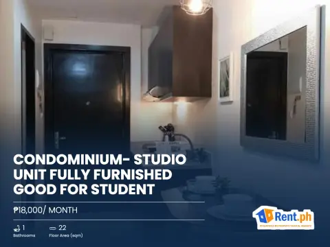 Condominium- Studio Unit fully furnished good for student