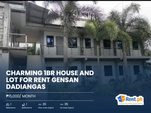 Charming 1BR House and Lot For Rent Gensan Dadiangas