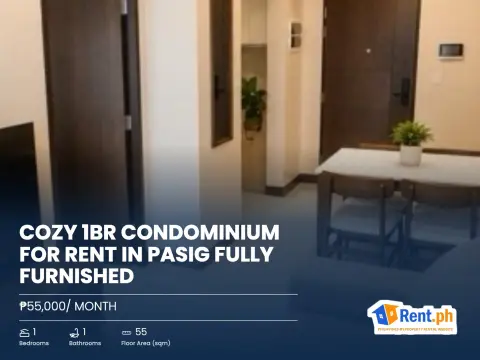 Cozy 1BR Condominium For Rent in Pasig Fully Furnished