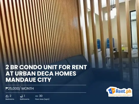 2 Br Condo Unit for Rent at Urban Deca Homes Mandaue City