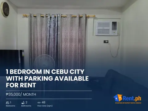 1 BEDROOM IN CEBU CITY WITH PARKING AVAILABLE FOR RENT