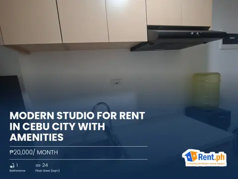 Modern Studio For Rent in Cebu City with Amenities