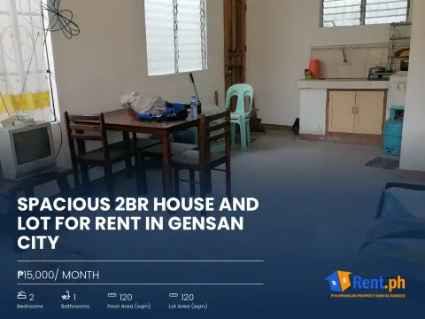 Spacious 2BR House and Lot For Rent in Gensan City