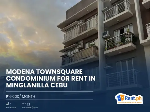 Modena Townsquare Condominium For Rent in Minglanilla Cebu