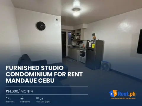 Furnished Studio Condominium For Rent Mandaue Cebu