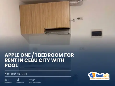 Apple One / 1 Bedroom For Rent in Cebu City with Pool
