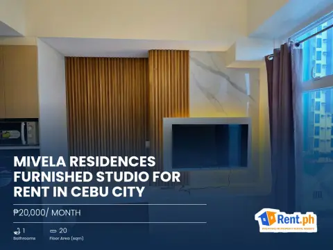 Mivela Residences Furnished Studio For Rent in Cebu City