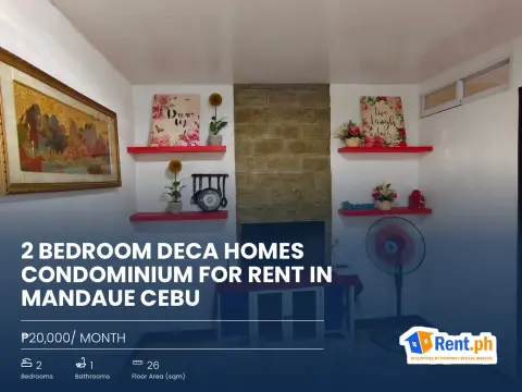2 Bedroom Deca Homes Condominium For Rent in Mandaue Cebu