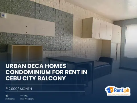 Urban Deca Homes Condominium For Rent in Cebu City Balcony