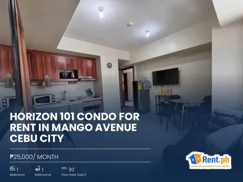 Horizon 101 Condo for Rent in Mango Avenue Cebu City