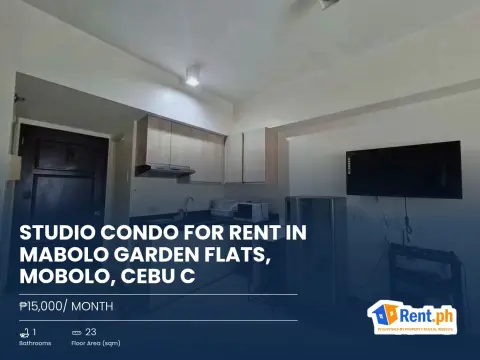 STUDIO CONDO FOR RENT IN MABOLO GARDEN FLATS, MOBOLO, CEBU C