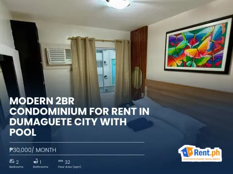 Modern 2BR Condominium For Rent in Dumaguete City with Pool